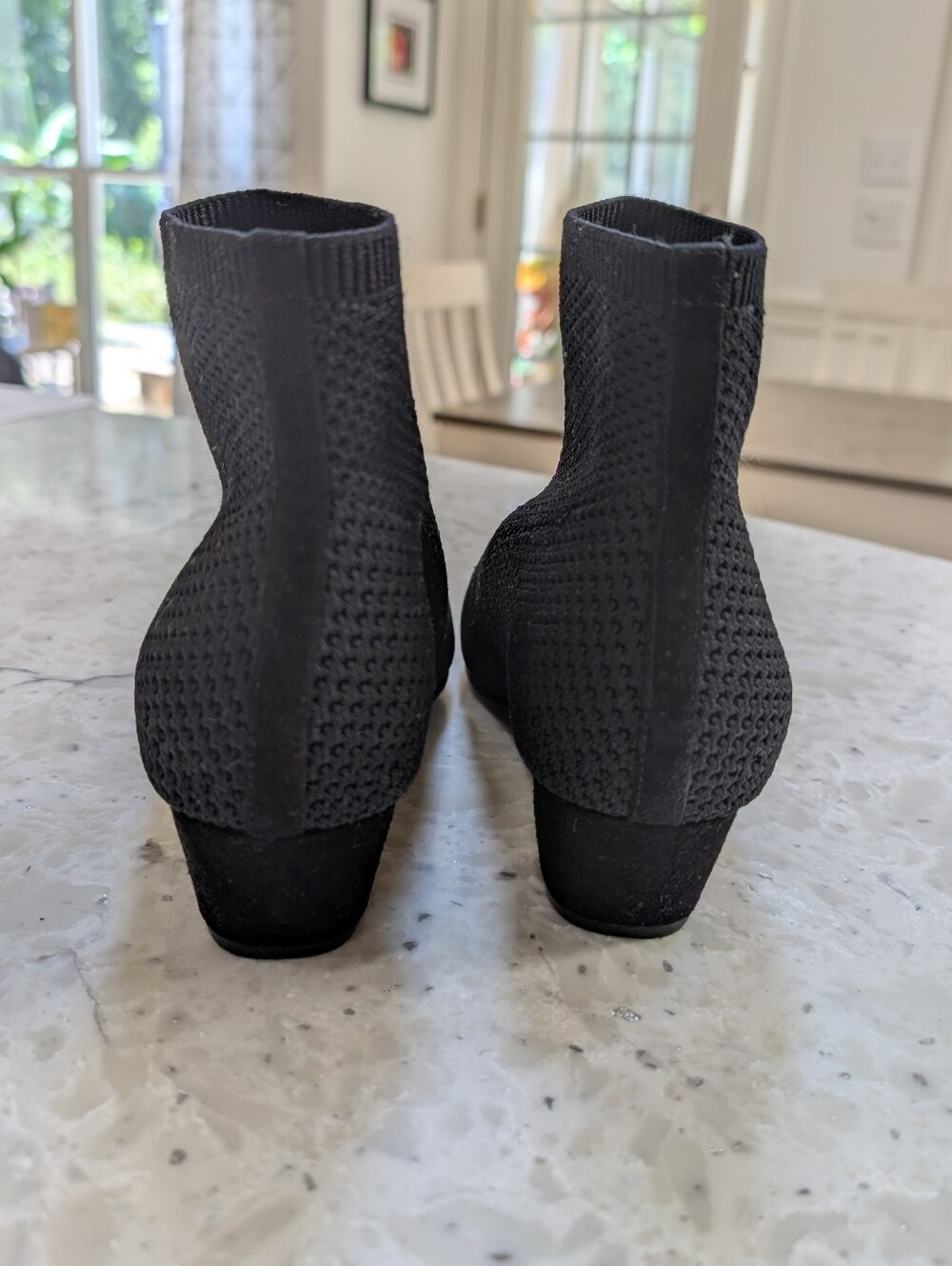 Eileen Fisher Purl Sock Bootie Black Size 8 - Picture 4 of 6